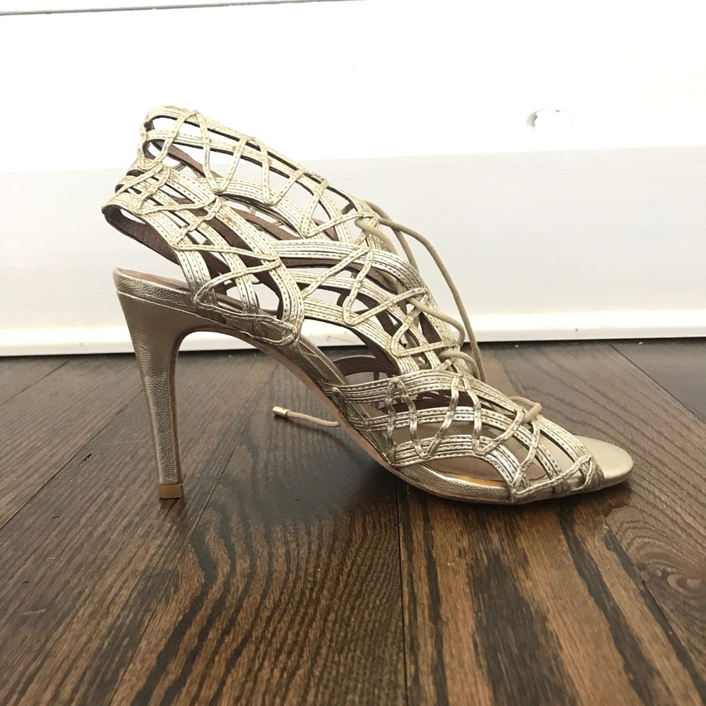 Joie Leah lace up heels